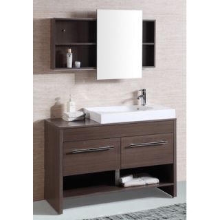 Legion Furniture 47 Sink Vanity Set with Mirror and Side Cabinet