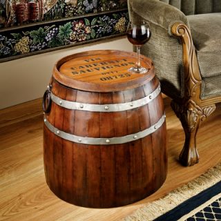 Design Toscano French Wine Barrel Side Table