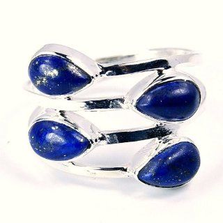 Lapis Lazuli & Sterling Silver Ring, Size 6 Jewelry