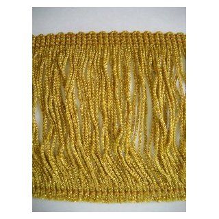 4" Long Metallic Gold Chainette Fringe 703 By The Yard