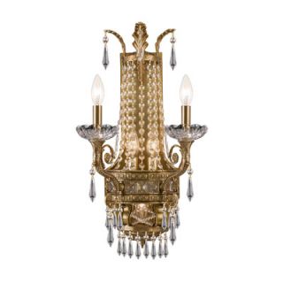 Crystorama Traditional Classic 5 Light Candle Wall Sconce