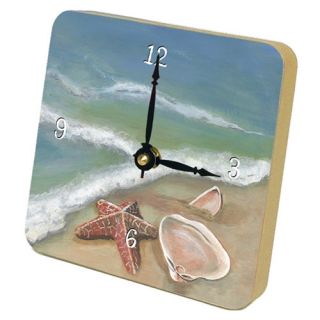Oceans Shells Beach Tiny Times Desk Clock
