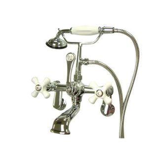 Hot Springs Double Handle Wall Mount Clawfoot Tub Faucet Trim