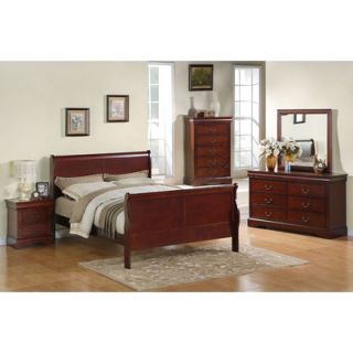 Woodbridge Home Designs Chateau Brown Sleigh Bedroom Collection