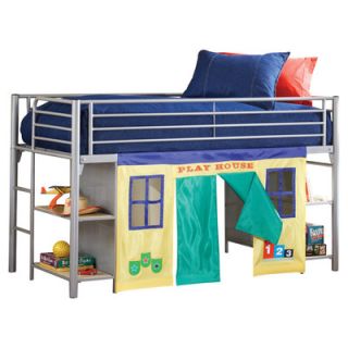 Hillsdale Universal Junior Twin Low Loft Bed with Bookshelves and