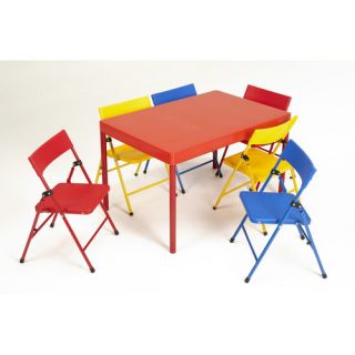 Kids 7 Piece Rectangular Table and Chair Set
