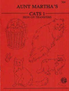 Cats Aunt Martha's Hot Iron Embroidery Transfers Booklet