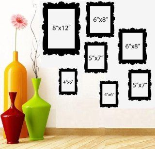 FAMILY TREE PICTURE FRAMES ~ WALL DECAL (1) 8"X 10" (2) 5" X 7" (2) 6"X 8" (2) 4"X 6" 