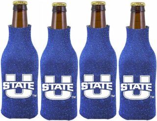NCAA Utah Utes Glitter Bottle Suit Koosie (Pack of 4)  Sports Fan Cold Beverage Koozies  Sports & Outdoors
