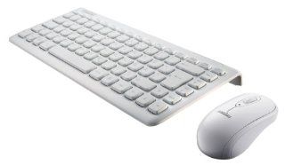 Perixx PERIDUO 707W PLUS, Wireless Mini Keyboard and Mouse Combo   Piano White   12.60"x5.55"x0.98" Dimension   Nano Receiver   On/Off Switch   Brand Batteries Included   128 Bit AES Encryption   US English Layout Computers & Accessorie
