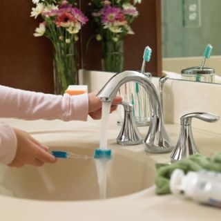 Moen Eva Widespread Bathroom Faucet with Double Lever Handles   T6420