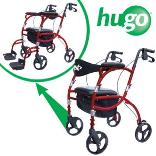 Hugo Navigator Combination Rolling Walker and Transport Chair