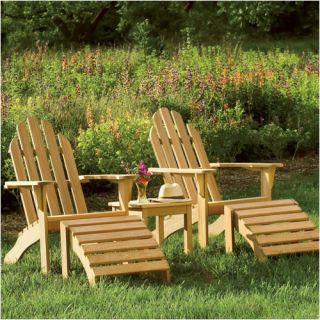 Adirondack Chair and Footstool Set