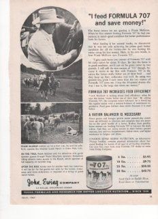 Frank McGraw Guest Ranch Estes Park Colorado 707 Conditioner Horses 1967 Farm Antique Advertisement  Prints  