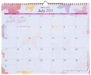 Day Runner Recycled Watercolors Monthly Wall Calendar, 15 Inch x 12 Inch, Design, 2011/2012 (PM91 707A) 