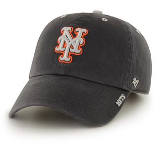 47 BRAND Mens New York Mets Charcoal Ice Clean Up Adjustable Cap   Size