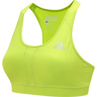 adidas Womens TechFit Molded Cup Sports Bra   Size Small, Solar Slime
