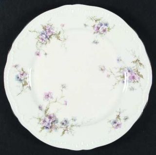 Haviland Annette Dinner Plate, Fine China Dinnerware   New York,Pink&Blue Flower