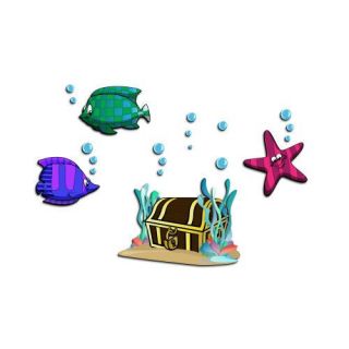 Underwater Treasure 1 20 Piece Scene 3D Cartoon Wall Art