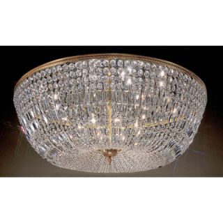 Classic Lighting Crystal Baskets 20 Light Semi Flush Mount