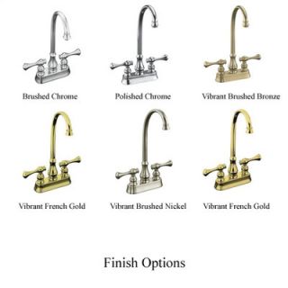 Kohler Revival Double Handle Centerset Bar Faucet with Traditional