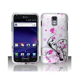 Pink Vine Flower Hard Cover Case for Samsung Galaxy S2 S II AT&T i727 SGH I727 Skyrocket Cell Phones & Accessories