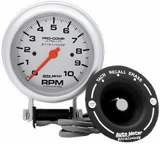 Auto Meter 6604 Pro Comp Silver Electric Tachometer Automotive
