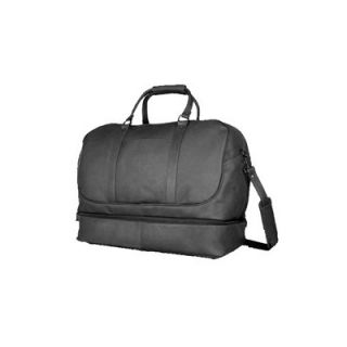 David King 20 Leather Bottom Compartment Travel Duffel
