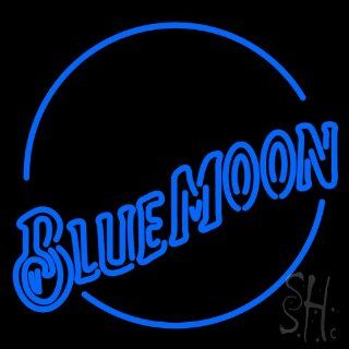 Blue Moon Beer Beer Outdoor Neon Sign 24" Tall x 24" Wide x 3.5" Deep  Business And Store Signs 