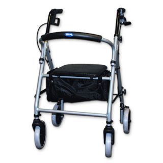 Invacare Supply Group Soft Seat Aluminum Rollator With Round Back