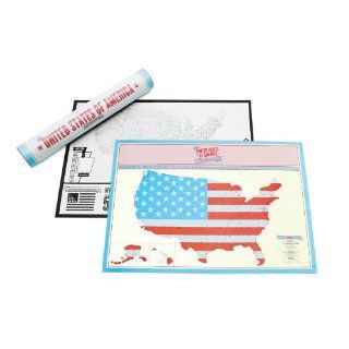 Luckies of London US Travel Edition Scratch Map (USLUKUST)  Wall Maps 