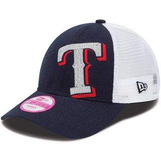 NEW ERA Womens Texas Rangers Sequin Shimmer 9FORTY Adjustable Cap   Size