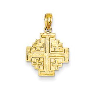 14k Jerusalem Cross Pendant Jewelry Brothers Pendant_COMMA_ Charm Jewelry