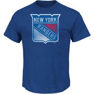 MAJESTIC ATHLETIC Mens New York Rangers Big Time Play Pigment Short Sleeve T 