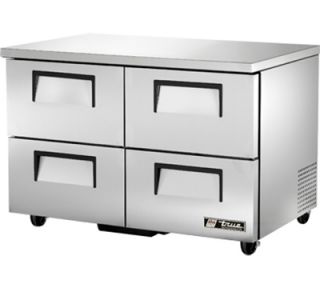 True 48 Undercounter Refrigerator   4 Drawers, Aluminum/Stainless