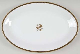 Noritake Goldston 16 Oval Serving Platter, Fine China Dinnerware   Gold/Black L