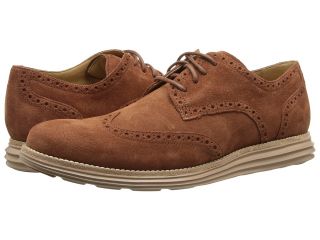 Cole Haan LunarGrand Wing Tip Mens Lace Up Wing Tip Shoes (Brown)