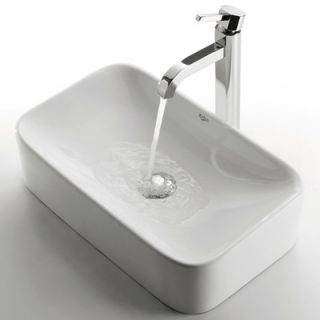 Bathroom Sink with Ramus Single Lever Faucet   C KCV 122 1007