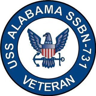 US Navy USS Alabama SSBN 731 Ship Veteran Decal Sticker 3.8" Automotive