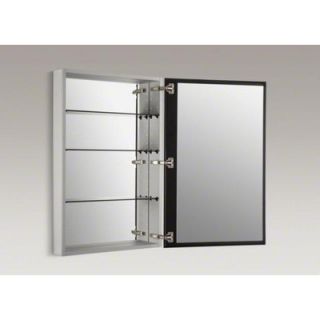 Single Door Medicine Cabinet with 107 Degree Hinge and Triple Mirror