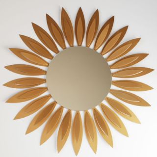 Ashton Sutton Contemporary Sunflower Wall Mirror