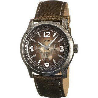 Guess Bronze Leather Multi Function Watch W10548G1 at  Men's Watch store.