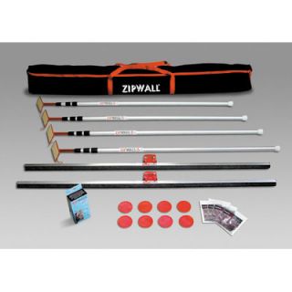 ZipWall Low Cost ZipPole™ Spring Loaded Pole 4 Pack Kit with Carry