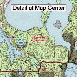 USGS Topographic Quadrangle Map   Wabana Lake, Minnesota (Folded/Waterproof)  Outdoor Recreation Topographic Maps  Sports & Outdoors