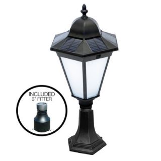 Nature Power Essex Solar Lamp in Black, 2 Mounting Options