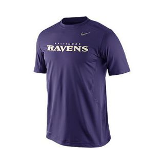 NIKE Mens Baltimore Ravens Dri FIT Hypercool Speed Short Sleeve T Shirt   Size