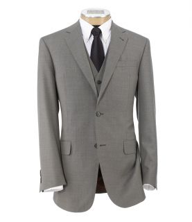Joseph 2 Button Wool Vested Suit with Plain Front Trousers Extended Sizes JoS. A