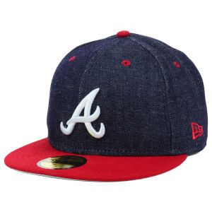 Atlanta Braves New Era MLB Team Color Denim 59FIFTY Cap