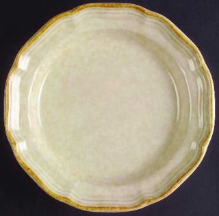 Mikasa Country Charm Salad Plate, Fine China Dinnerware   Beige Mottled, Brown T
