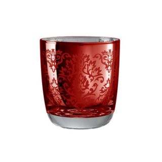 Artland Brocade Double Old Fashioned Glass in Red (Set of 4)